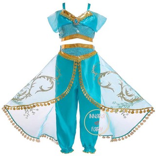 Yoram | Vestidos de niños - vestido de princesa - vestido de jazmín - Aladdin disfraces 2T - 8T - 7-8 años