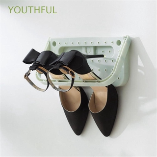 YOUTHFUL sin costuras zapatero tridimensional organización del hogar zapatos estante soporte zapatillas montadas en la pared zapatos de tacón alto zapatos deportivos pantalla soportes de almacenamiento/Multicolor