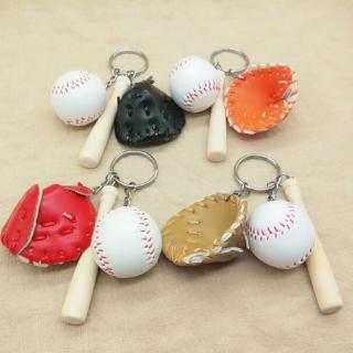 Artículos deportivos llaveros de béisbol/accesorios para bolsa de coche