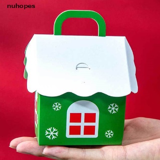 nuhopes 10pcs caja de caramelos de navidad bolsa santa diy caja de regalo de año nuevo regalo para niños mx
