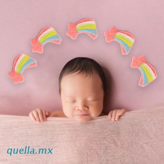 quella 5 Pcs Baby Wool Felt Meteor Rainbow Newborn Infant Photography Props Decorations