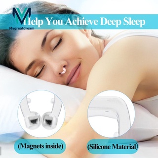 Dispositivo antironquidos magnético de silicona dilatador Nasal Clip mejora su sueño mejor