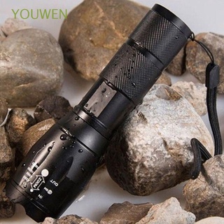 YOUWEN High Quality Flashlight Practical E17 XM-L Waterproof Torch Outdoor Durable Zoomable Camping Hiking 500 Lumen LED