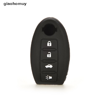 Giaohomuy Remote Key Fob shell Silicone Cover For Nissan Altima Maxima 4 Button MX