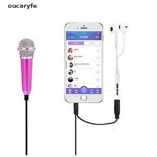 oucaryfe 2017 caliente mini karaoke condensador micrófono para teléfono ordenador mini teléfono micrófono mx