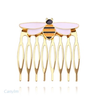 Canylm Women hairpins miraculous bee comb gold hair comb ladybug party supplies animal enamel hair jewelry costume (1)