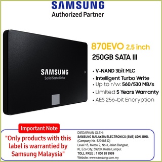 Sss Samsung Ssd 870evo (250 gb/500 gb/1 tb)