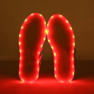 * KT niños Unisex LED luminoso zapatos intermitente USB recargable zapatos de corte bajo