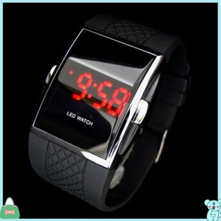 Clearance479 reloj de pulsera deportivo Casual Unisex cuadrado con pantalla Digital LED