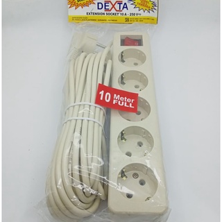 Dexta Socket 3 4 5 agujeros + 10 metros Cable