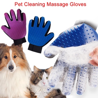 Pet Products Accessories Cats Dogs Massage Glove Soft TPR Pets Bath Brush Shower Grooming Comb