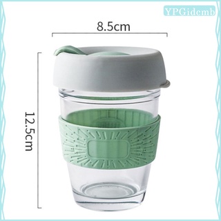 [nuevas llegadas] 350 ml reutilizable taza de café anti-cracking cristal reciclable taza de agua potable botella de agua fría/calor botella de leche de vidrio