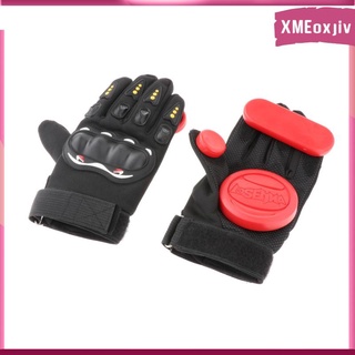 [xmeoxjiv] guantes de monopatín con deslizadores, estándar longboard downhill slide guantes de skate guantes para hombres mujeres deportes al aire libre (3)