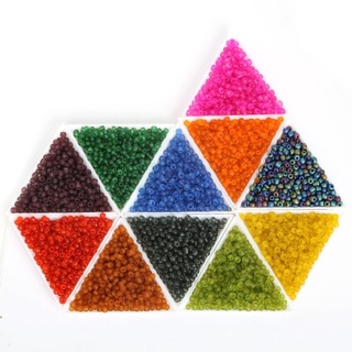 sansa.mx 12 colores 3mm 1000pcs cristal espaciador de cuentas sueltas, perlas de semillas esmeriladas para hacer joyas hechas a mano DIY