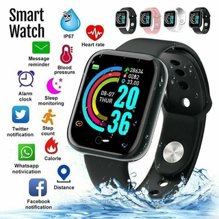 reloj inteligente y68/pulsera impermeable con rastreador de ritmo cardíaco/fitness para ios/android