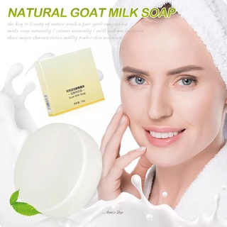 50g de leche de cabra hecho a mano jabón de baño naturaleza cuidado de la piel puro limpio blanquear reparación