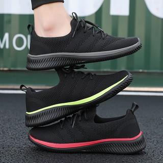 Rowyi zapatos de los hombres de malla transpirable bajo Tops zapatillas de deporte Casual luz zapatos de deporte