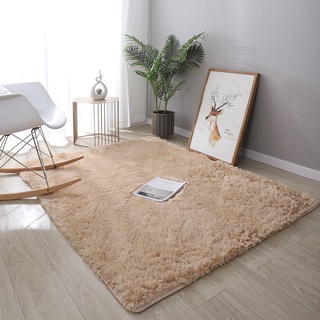 alfombra de área lavable esponjosa rectangular antideslizante artificial suave de felpa shag alfombra para el hogar dormitorio sala de estar (8)