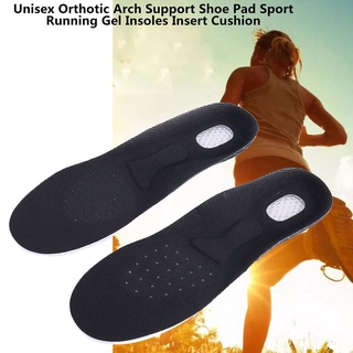 plantillas de gel ortopédico unisex soporte de arco/almohadilla deportiva para correr/colchón para insertar (1)