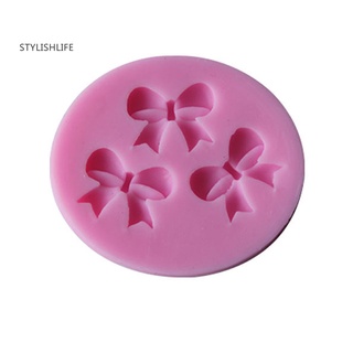 Molde de silicón con moño de silicón rosa st/molde para decoración de pasteles/Chocolate/Fondant/herram (5)