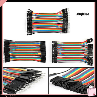 [SK]40Pcs/Row 10cm M-M M-F F-F Dupont Wires Jumper Cables for Arduino Breadboard (1)