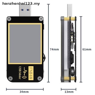 [hanzhenhai123] FNB48 PD Voltímetro Corriente Y USB Probador QC4 + PD3.0 [MY]