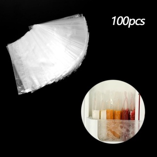 ARTESANIA 100PCS/lot Disposable Ice Cream Bags Plastic Refrigerator Popsicle Storage Pop New Transparent Frozen Fridge (7)