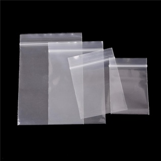 Yimy 100 bolsas de 0.12 mm de espesor bolsas de plástico resellable con cierre de cremallera bolsas de embalaje jalea