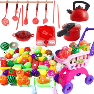Manos casa de simulación de recortes de los niños corte de frutas juguetes conjunto bebé masculino niña cocina corte verduras