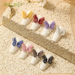 MAGNET 1 PC 3D Nail Art Decals Hollow Nail Decoration Butterfly Nail Art Pearl Beauty & Health Polish Manicure DIY Pearl Sticker Acrylic Nails Butterfly Drill