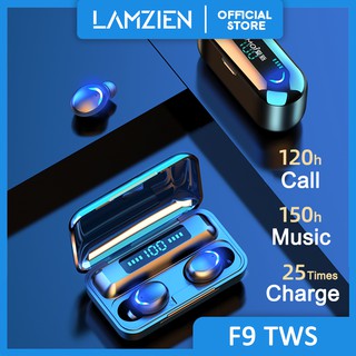 Lamzien audífonos inalámbricos Bluetooth originales/audífonos con pantalla De tres Led Ipx7 impermeable