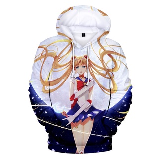 nueva llegada anime sudaderas sailor moon impreso harajuku streetwear sailor moon sudadera sudadera con capucha abrigo
