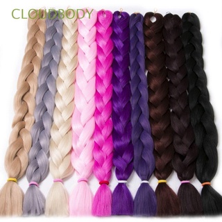 cloudbody kanekalon jumbo trenzado sintético falso trenza extensión de pelo para las mujeres peinados afro twist trenzas ombre crochet trenzas