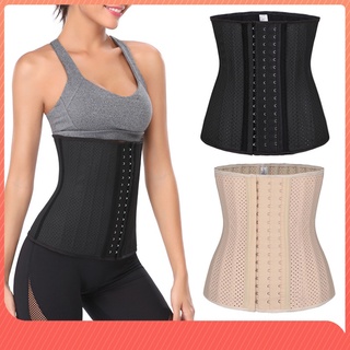 Steel bone breathable net red fitness waistband latex corset sports abdomen waist seal postpartum waistband