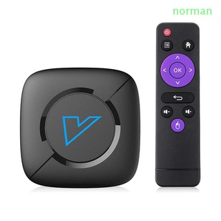 NORMAN1 3D Set Top Box Soporte 1080p WiFi Media Player Smart TV Box 2.4G / 5G WIFI Equipos de video Dual Wifi 4K 4GB 32GB Reproductor multimedia V6 TV Box