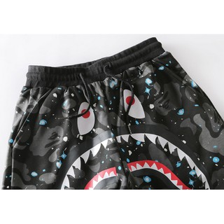 Nuevos Pantalones Cortos Bape Shark Casual Hombres Mujeres De Playa Luminoso (3)