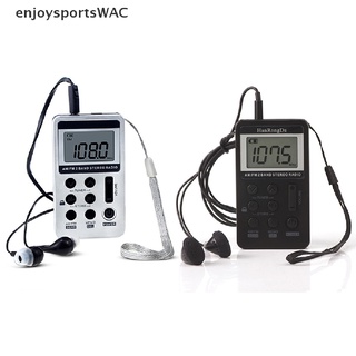 [EnjoysportsWAC] Pocket AM Radio FM Portátil Digital Tuning Walkman Con Auriculares Sterio [Caliente]