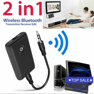 Bluetooth 5.0 transmisor y receptor 2 en 1 inalámbrico 3.5 mm adaptador Aux Audio Q5E1