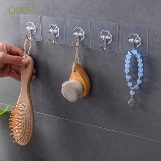 qixin para cocina baño gancho colgante reutilizable ventosa adhesivo ganchos impermeables transparentes sin costuras autoadhesivas ganchos de pared