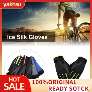 Yakhsu 1 Par guantes De Seda De hielo completo transpirables Unisex al aire libre deportes pantalla táctil Escalada Ciclismo guantes Fitness Para levantamiento De pesas ejercicio