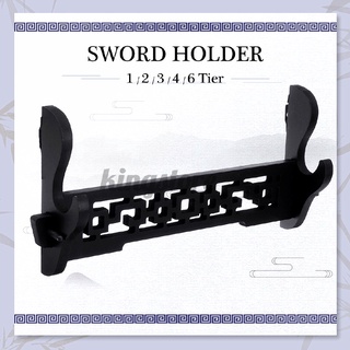 Samurai Sword Holder Wall 1/2/3/4/6 layer MDF sword holder Wall-mounted classical hollow sword holder knife holder