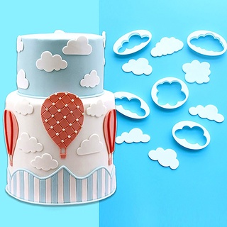 Co 5 moldes decorativos para tartas, forma de nube, plástico para hornear pasteles, cocina