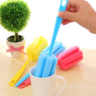 1 cepillo de esponja para botella de leche, limpieza de vidrio, herramienta limpiadora de cocina