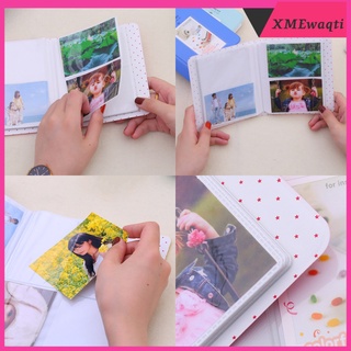 [XMEWAQTI] álbum de fotos de 64 bolsillos para fujifilm instax mini 8, 9 7s 50 90 película roja