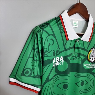 JERSEY Retro 1998 México Local Camiseta de Fútbol (6)