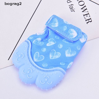 [bograg2] 1 pieza de silicona guante de dentición manopla de silicona guante de encía color caramelo sonido crujiente mordedor mx66