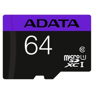 Memoria Micro SD 64Gb Adata Clase 10 Con Adaptador 80MB/s