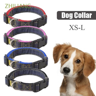 zhiliang collar de perro ajustable ensanchamiento collar correa de cuello entrenamiento nylon engrosado para perro pequeño al aire libre doble mascotas suministros