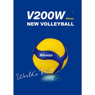 Mikasa V200W Size 5 Volleyball Ball Indoor/Outdoor Soft Beach Volleyball Student Training Competition Volleyball 2019 FIVB Volleyball World Gup Well stocked
