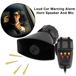 [flowjrMX] sirena de aire fuerte de 100W 12V para coche barco Van Truck 5 sonidos sistema + micrófono 300db (3)